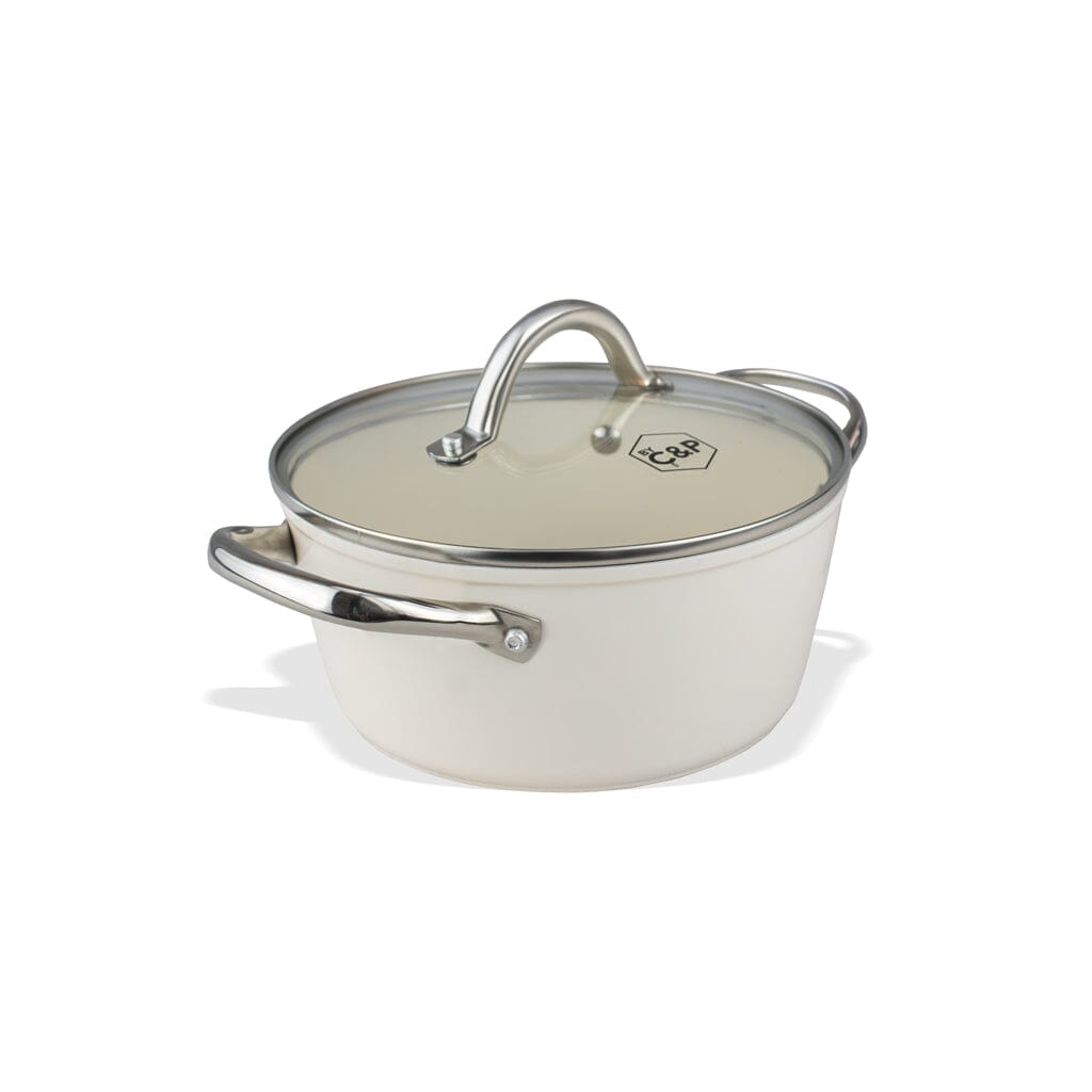 By C&P - Go Ivory Kookpan 20 cm met glazen deksel Kookpan By C&P