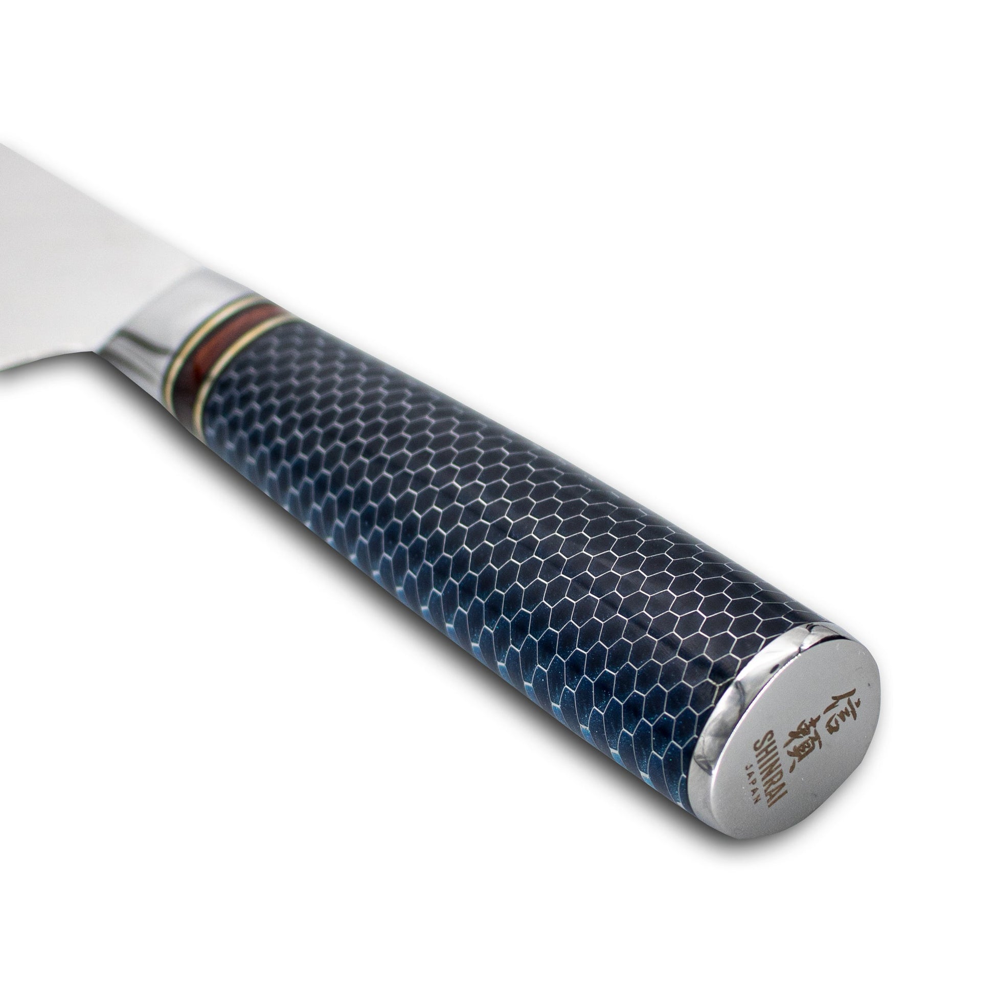 Dragonfire Micarta Jewels - Damascus Koksmes 20 cm - Special Edition Shinrai Japan