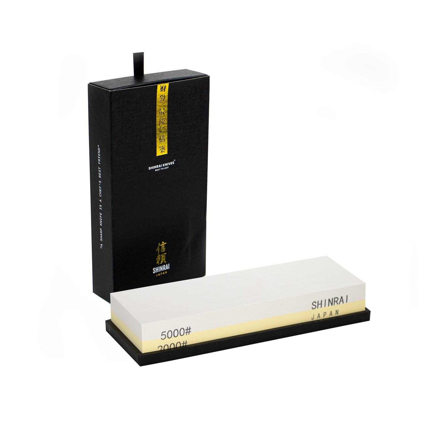 Epoxy Onyx 3-delige messenset + slijpsteen + magnetische houder KookGigant