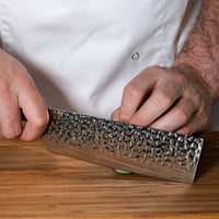 Hammered RVS Nakiri 18 cm Shinrai Japan
