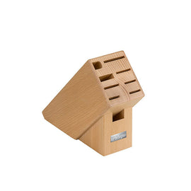 Artelegno - Milano Knife Block for 9 Knives - Beech wood Italiaanse messenblok Beukenhout - 9 messen Artelegno