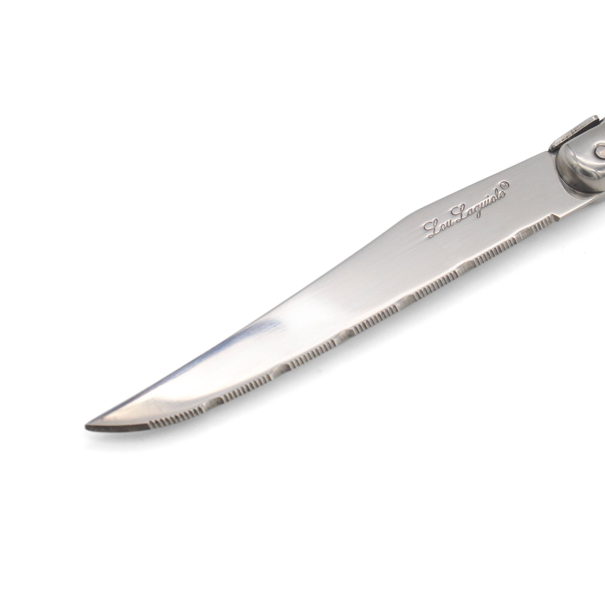 Lou Laguiole - 6-pc steak knives in wooden block - inox Steakmes Lou Laguiole