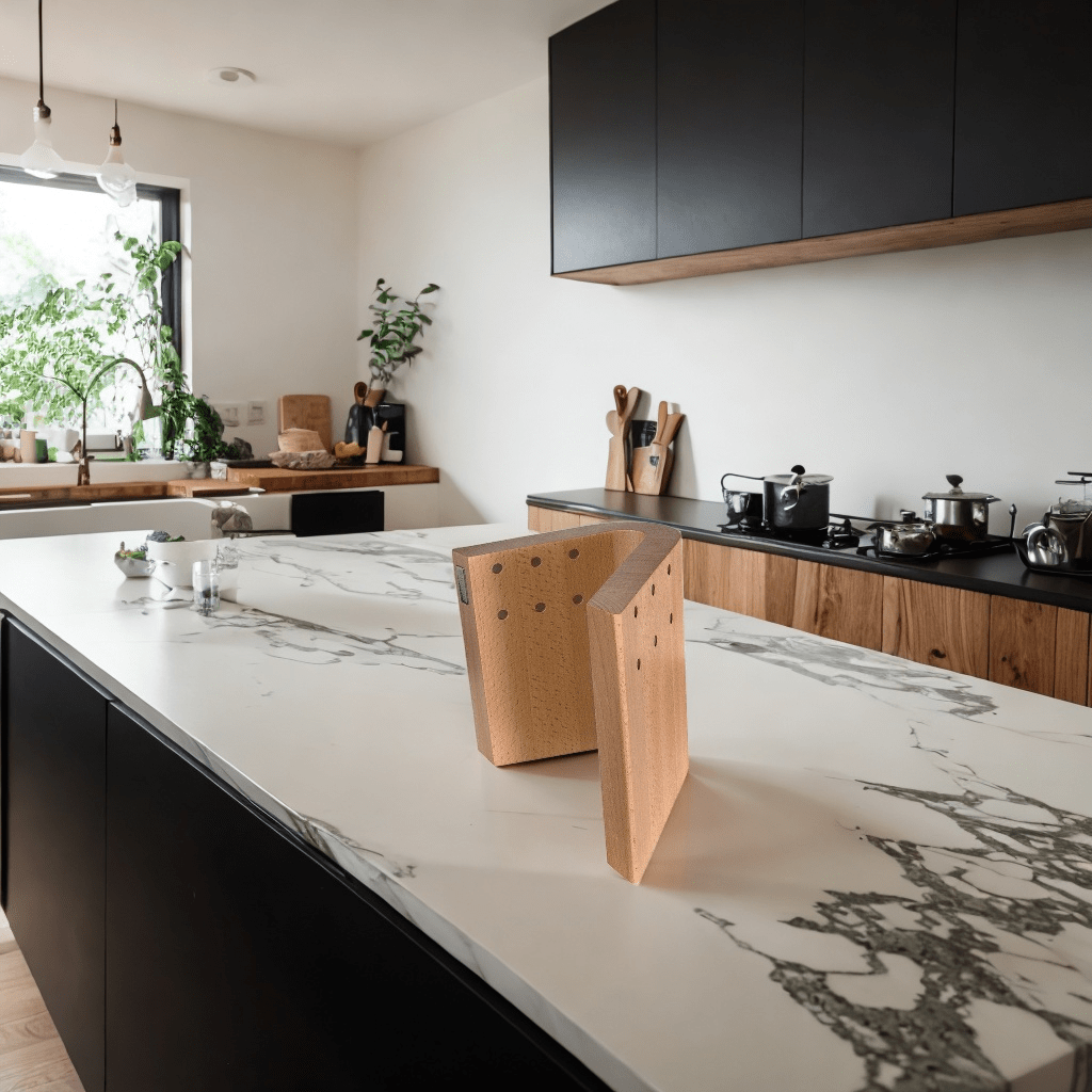 Magnetisch messenblok Curve - Beukenhout Messenblokken Artelegno