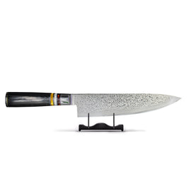 Shinrai Knives - Micarta Jewels Black Damascus Chef's Knife 20 cm Micarta Jewels Black Serie - Koksmes Shinrai Japan 20 cm