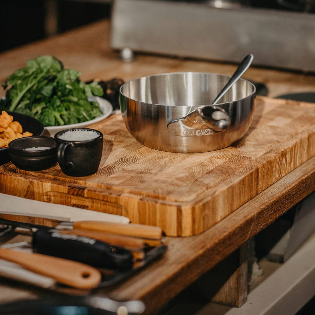 Satake - Snijplank Eiken Gestoken met goot - 30x20x3 cm Snijplanken Satake