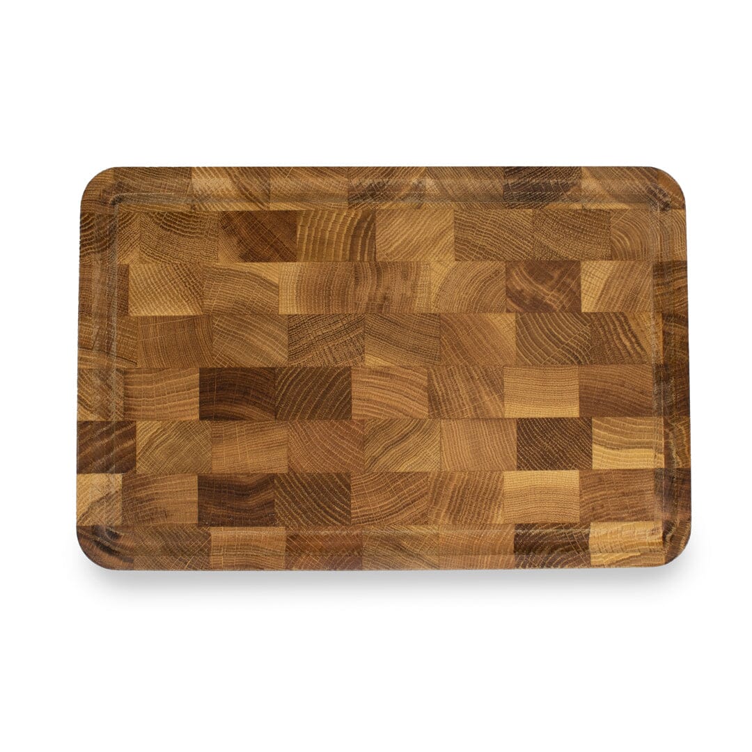 Satake - Snijplank Eiken Gestoken met goot - 30x20x3 cm Snijplanken Satake