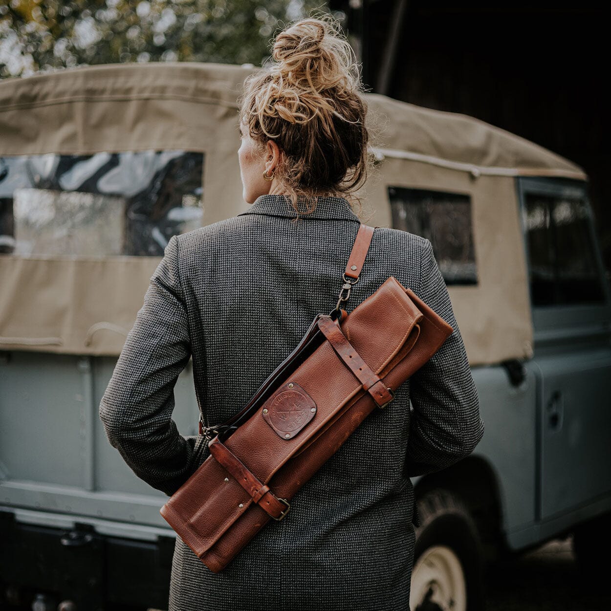 Witloft - Classic Leren Messenrol 5 Vakken - Cognac Messenrol leer Witloft