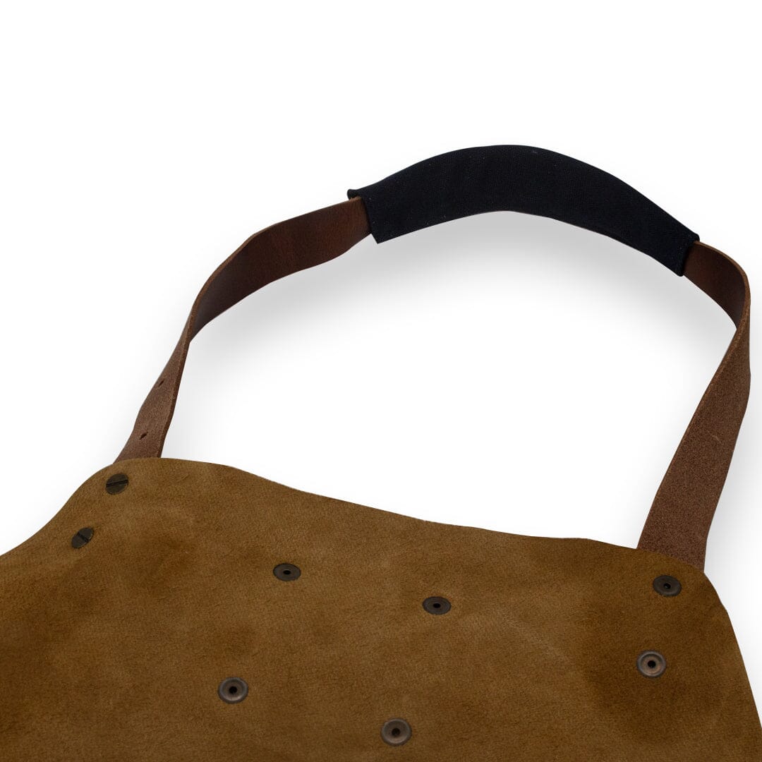 Witloft - Classic Leren Schort XXL Donkerbruin Schort leer Witloft