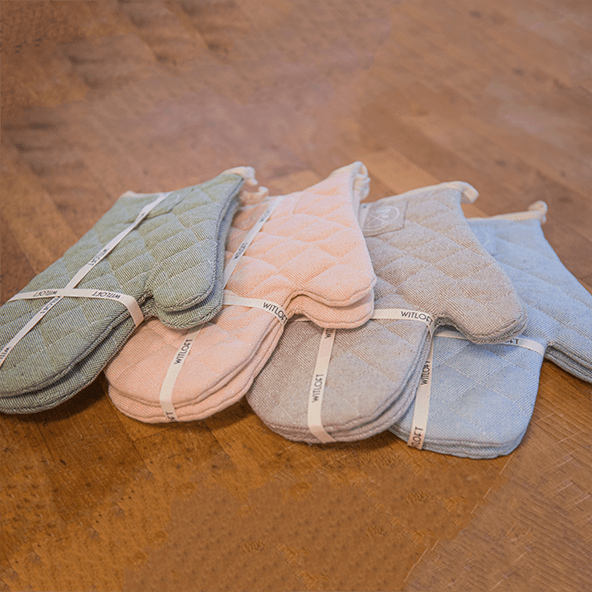 Witloft - Gerecycled Katoen Ovenwanten (2 st.) - Hemelblauw Ovenwanten Witloft