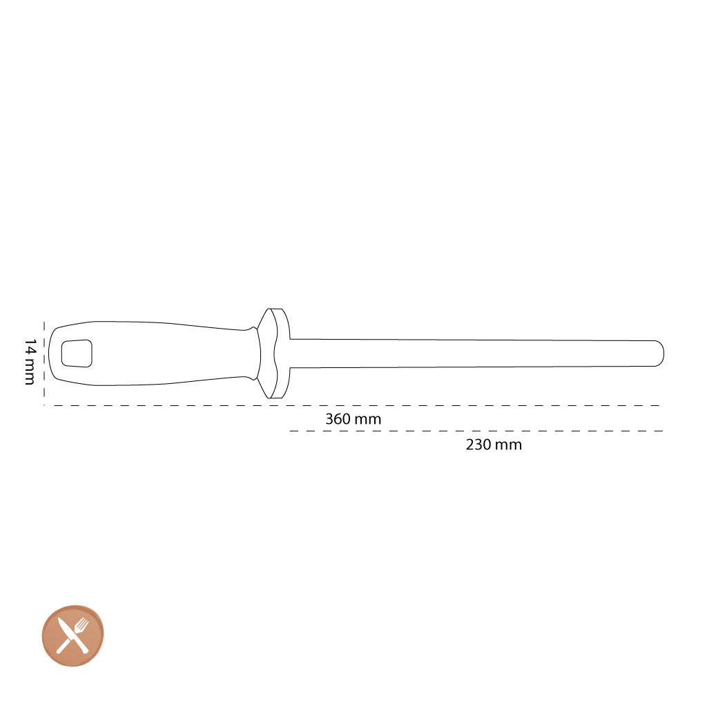 Zwilling - Barre coulissante en céramique 230 mm