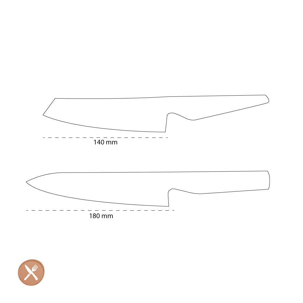 Global - Couteau de Chef G-7805 + Couteau à Légumes