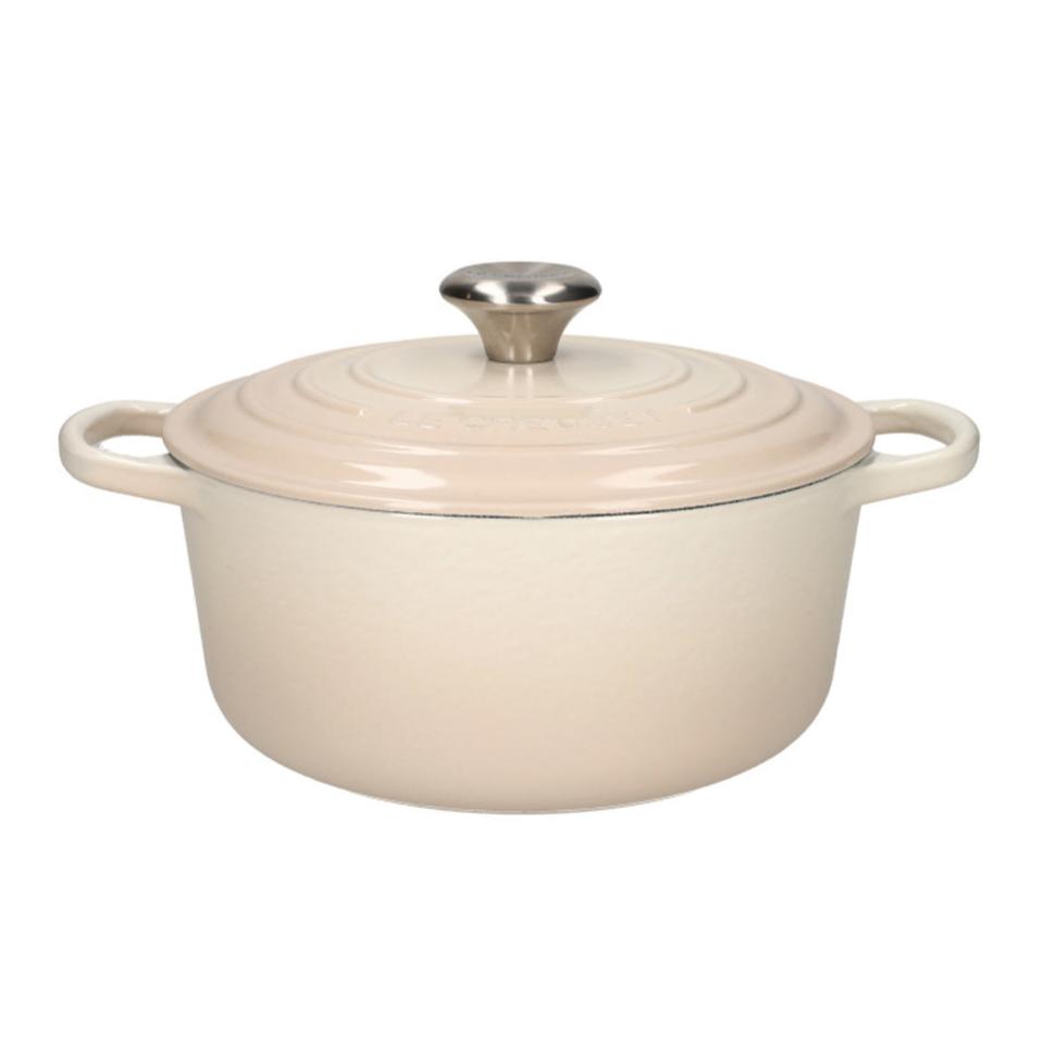 LeCreuset - Rôti- / Faitout Signature rond Meringue 20cm 2,4l