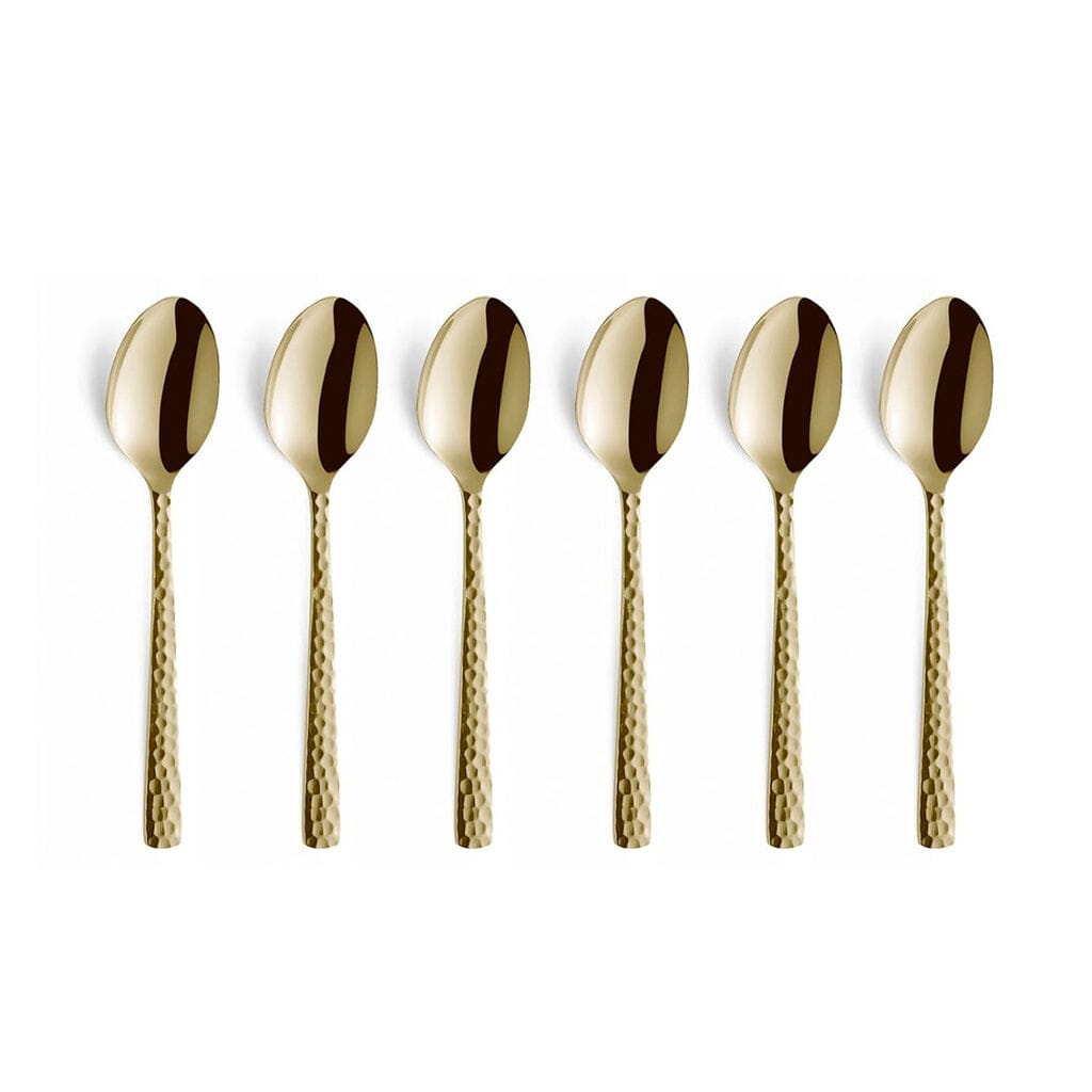 6-pc set mocca spoons in trend box - Champagne Amefa 