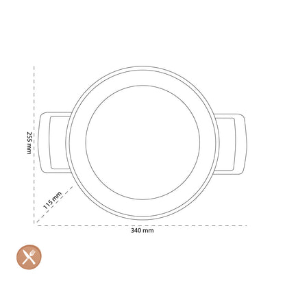 Demeyere - Alu Pro 5 Ceraforce Low saucepan with lid 24 cm