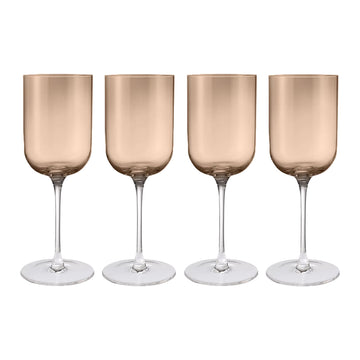Blomus - FUUMI Rode Wijnglazen Coffee 400 ml (set van 4)
