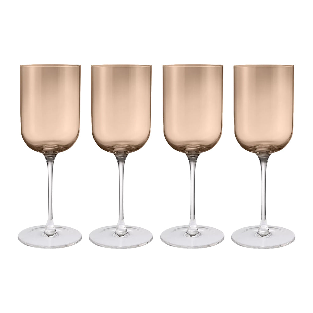 Blomus - FUUMI Rode Wijnglazen Coffee 400 ml (set van 4)