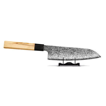 Shinrai Japan - Takumi Kaza Damascus Santoku knife 18 cm