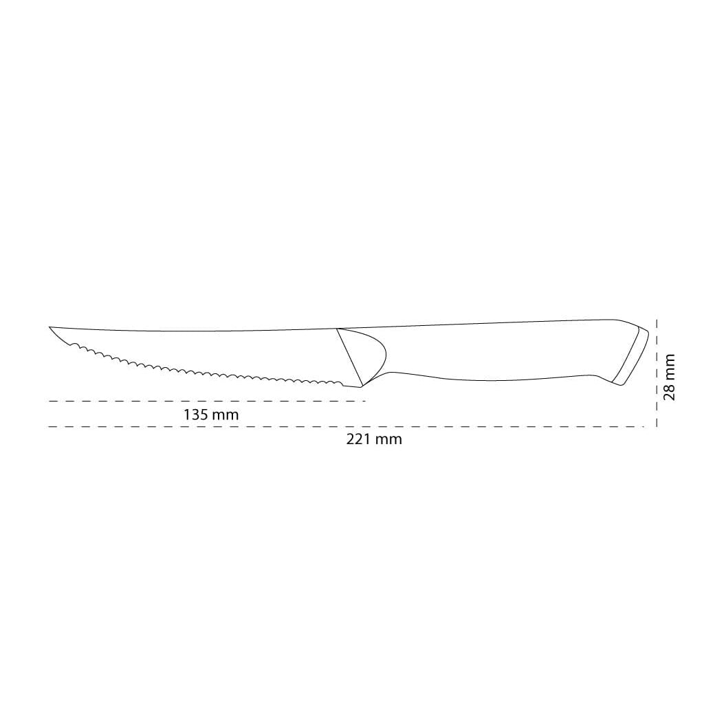 Shinrai Knives - Eclipse Series Damascus Steak Knife 13 cm