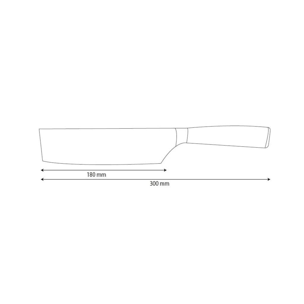 Nakiri en acier inoxydable martelé 18 cm