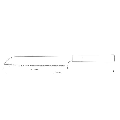 Shinrai Knives - Takumi Kaza Damascus Bread Knife 20 cm