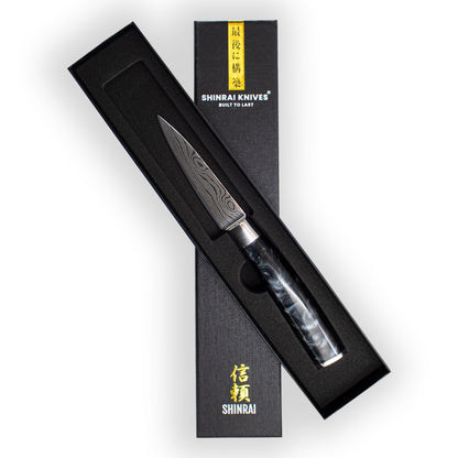 Série japonaise d&#39;impression onyx de Damas - Couteau d&#39;office