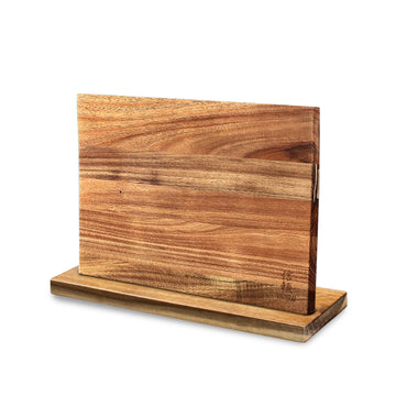 Shinrai Knives - Magnetic Knife Block Double Sided - Acacia Wood