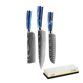 Epoxy Sapphire 3-piece knife set - Combideal XL