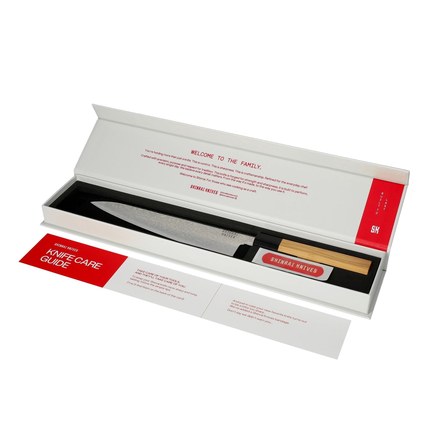 Shinrai Knives - Takumi Kaza Damascus Chef's Knife 20 cm