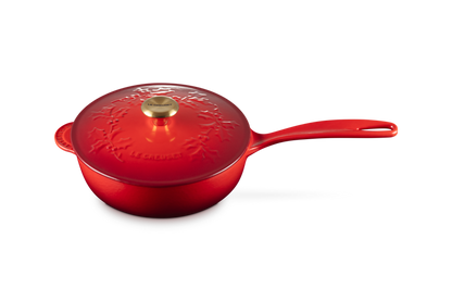 Le Creuset - Holly Collection sauce pan ø 21 cm cast iron Red