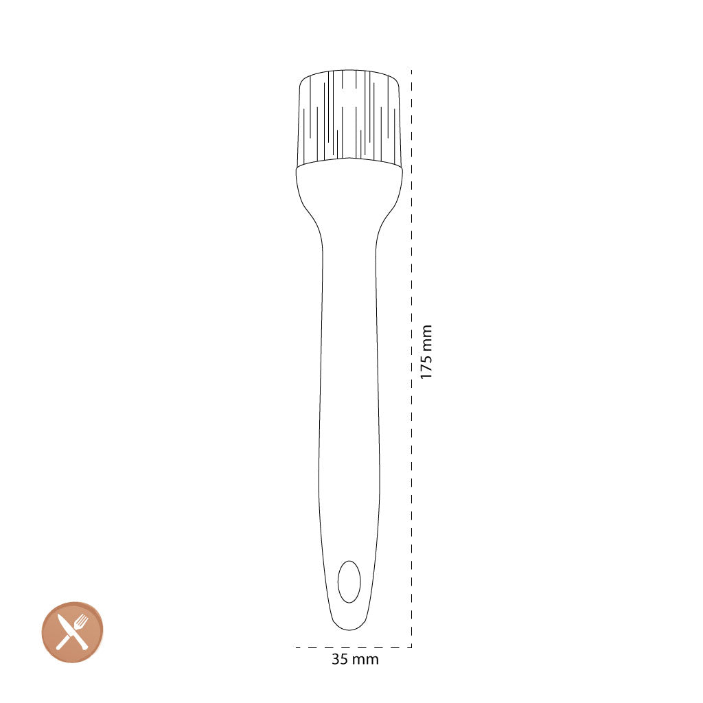 Outils2Cook - Pinceau Silicone Vert Sauge