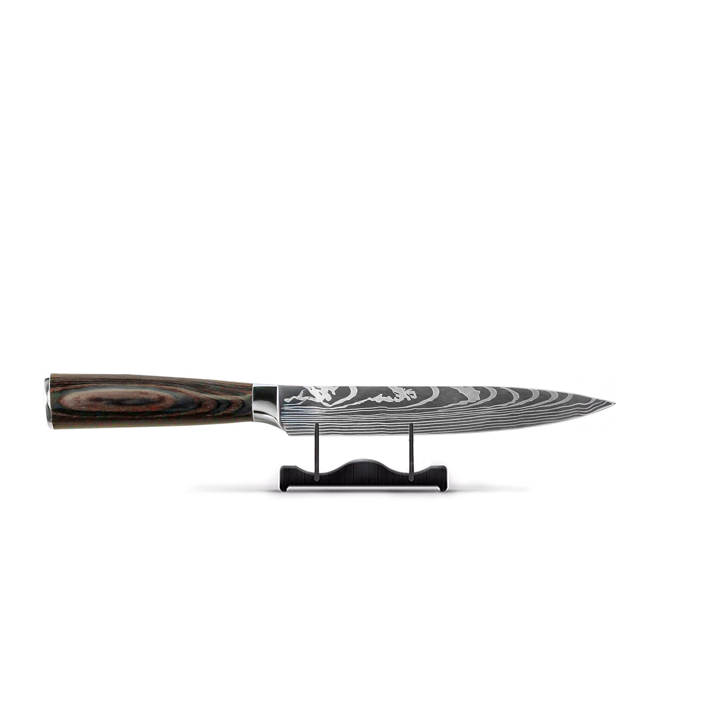 Shinrai Knives - Damascus Print 14-piece Knife Set - Master collection XL set + Block