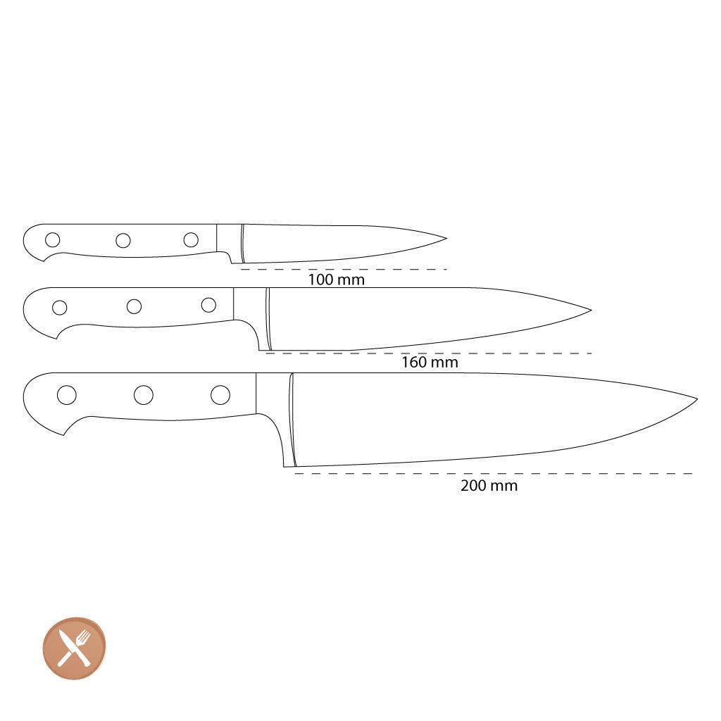 Zwilling - Prof S Set de couteaux 3 pièces