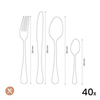 Amefa - Haydn 40-delige bestekset voor 6 personen Bestekset Amefa 