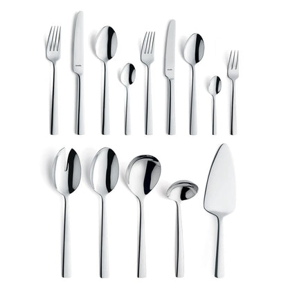 Amefa - Moderno 60-delige Bestekset 6 Personen Hoogglans - Zilverkleurig Bestekset Amefa 
