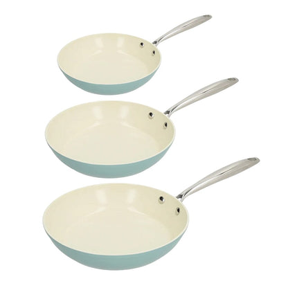 Cook & Pan - Go Blue Koekenpannenset 3-delig Pannenset Cook & Pan 