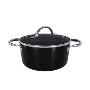 Cook &amp; Pan - Cocotte Honey Signature 22 cm avec couvercle en verre Cook &amp; Pan