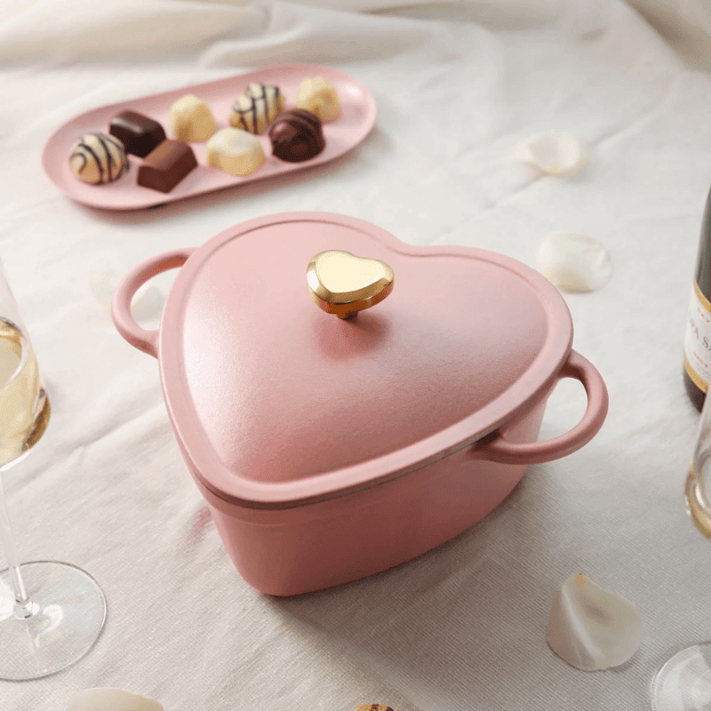 Cook & Pan - Love Gietijzeren Hartjes Braadpan 20 cm Braadpan Cook & Pan 