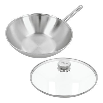 Demeyere - Apollo 7 - Wok 30 cm + gratis glasdeksel Wokpan Demeyere 
