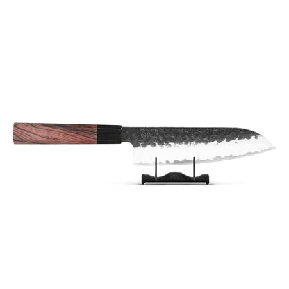 Shinrai Japon - Couteau Kurayami Damas Santoku 18 cm