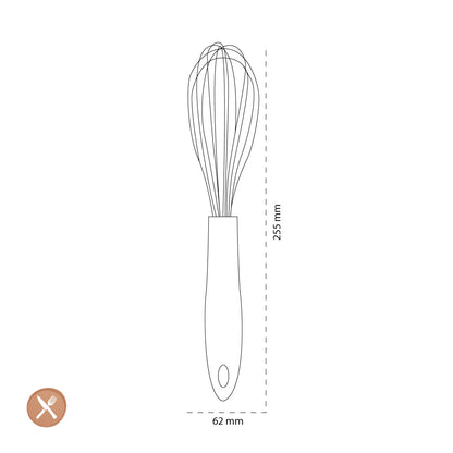 Tools2Cook - Silicone Whisk Nutmeg Gray