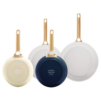 Ensemble de 4 poêles GreenPan - Padova Cream/Oxford Blue 20/26 cm