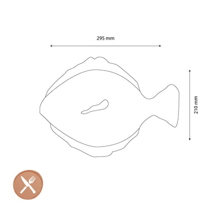 &Klevering - Bord Schol - Geel Serveerschaal &Klevering 