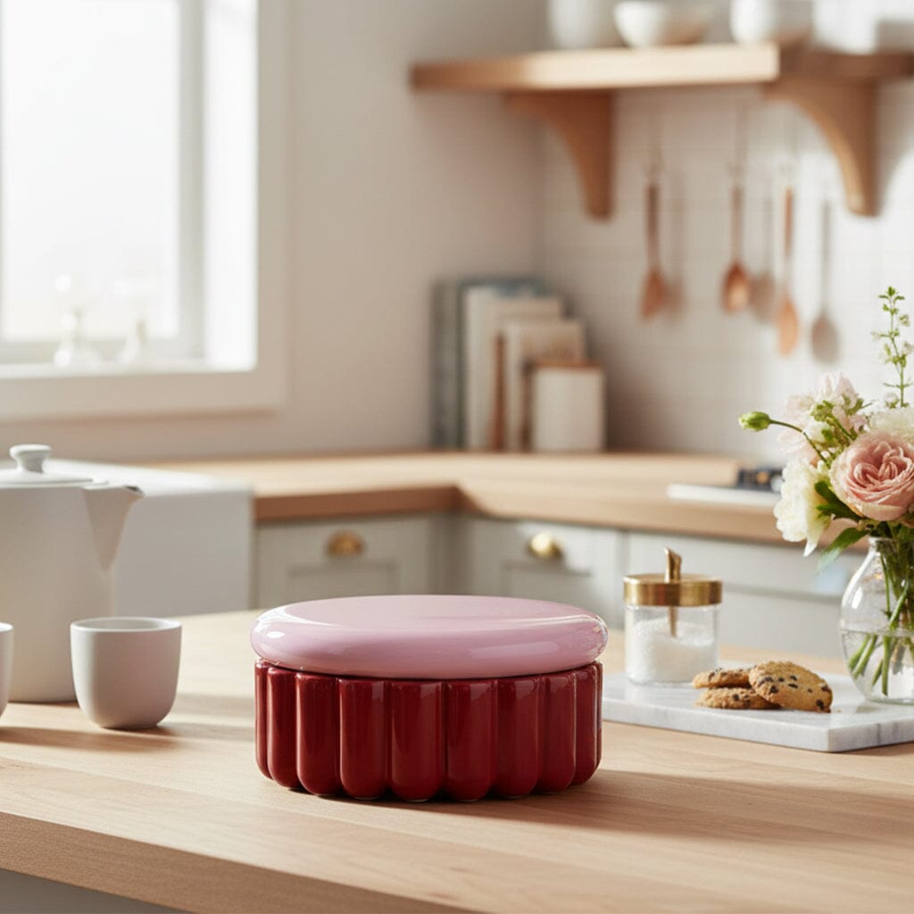 &Klevering - Koektrommel Charlo - Burgundy &Klevering 