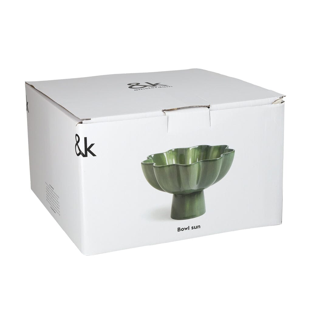 &Klevering - Kom zon groen klein Kom &Klevering 