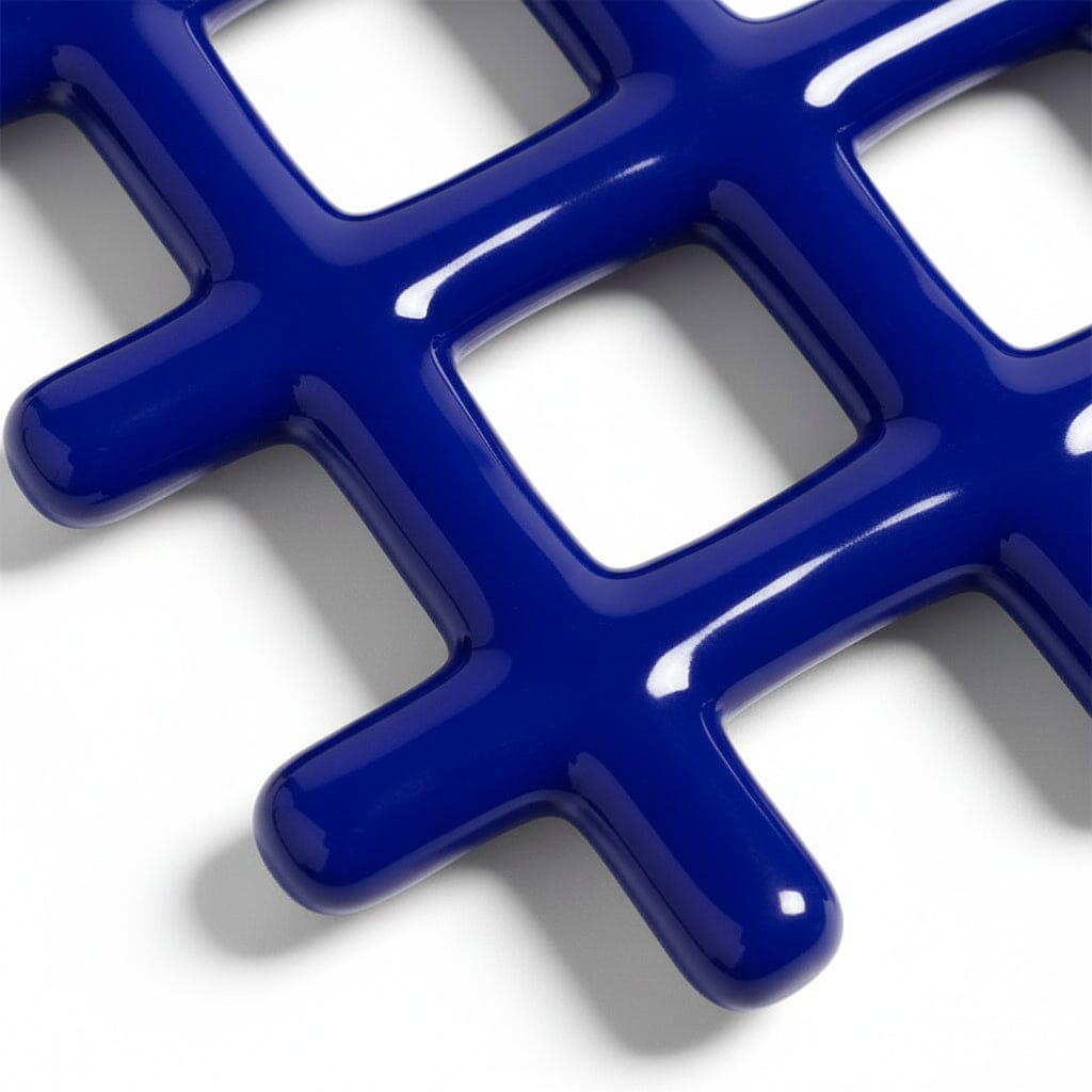 &Klevering - Onderzetter - Grid - Blauw Onderzetter &Klevering 