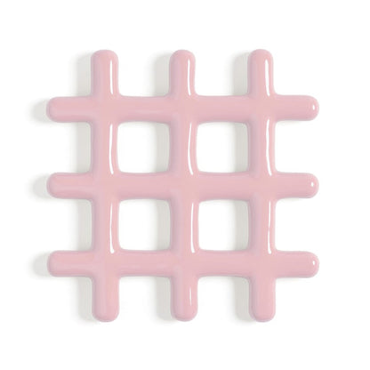&Klevering - Onderzetter - Grid - Roze Onderzetter &Klevering 