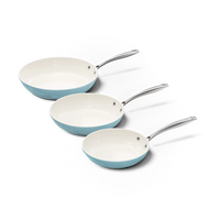 Cook &amp; Pan - Go Blue Frying Pan Set 3-Piece