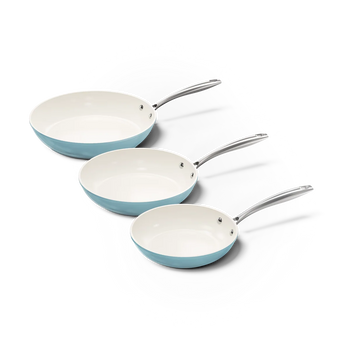 Cook &amp; Pan - Go Blue Frying Pan Set 3-Piece