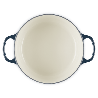 Le Creuset - Braadpan Rond in Geëmailleerd Gietijzer - Nuit - 28 cm Braadpan Le Creuset 