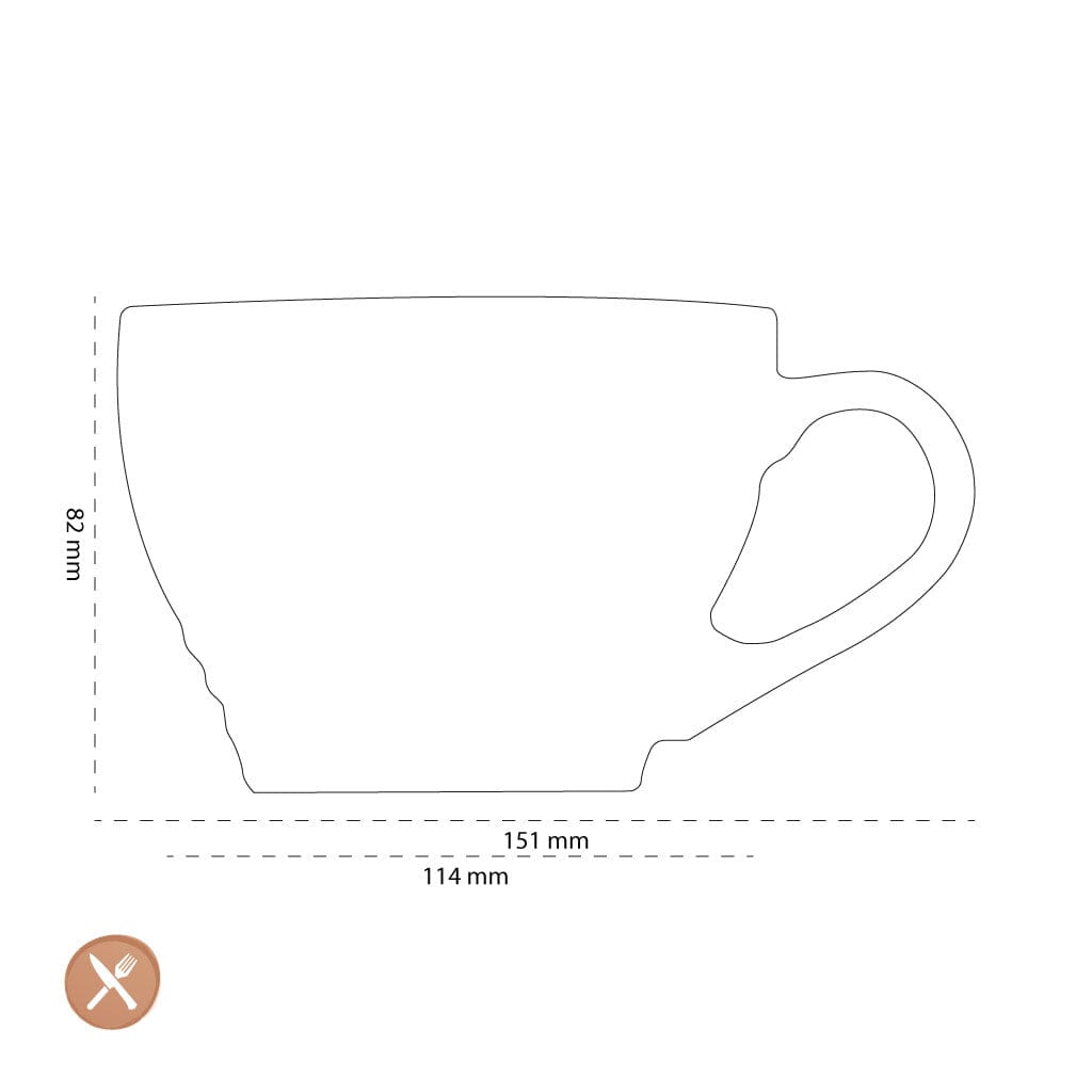 Le Creuset - Grote Cappuccino Mok Oranjerood 0,4l Le Creuset 